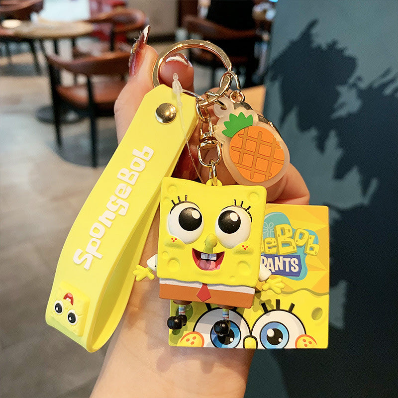 Cute Baby SpongeBob Cartoon Character Keychain