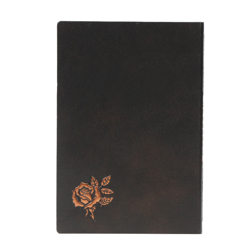 Skull Rose 3D Embossed Faux Leather Cover Notebook