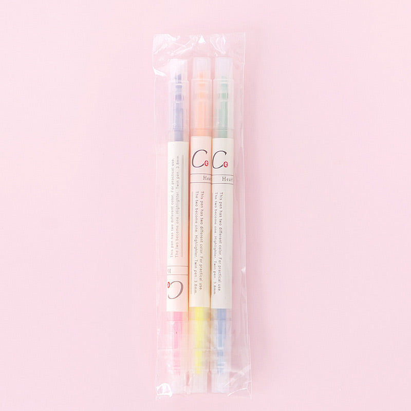 Slim Double-Headed Highlighters