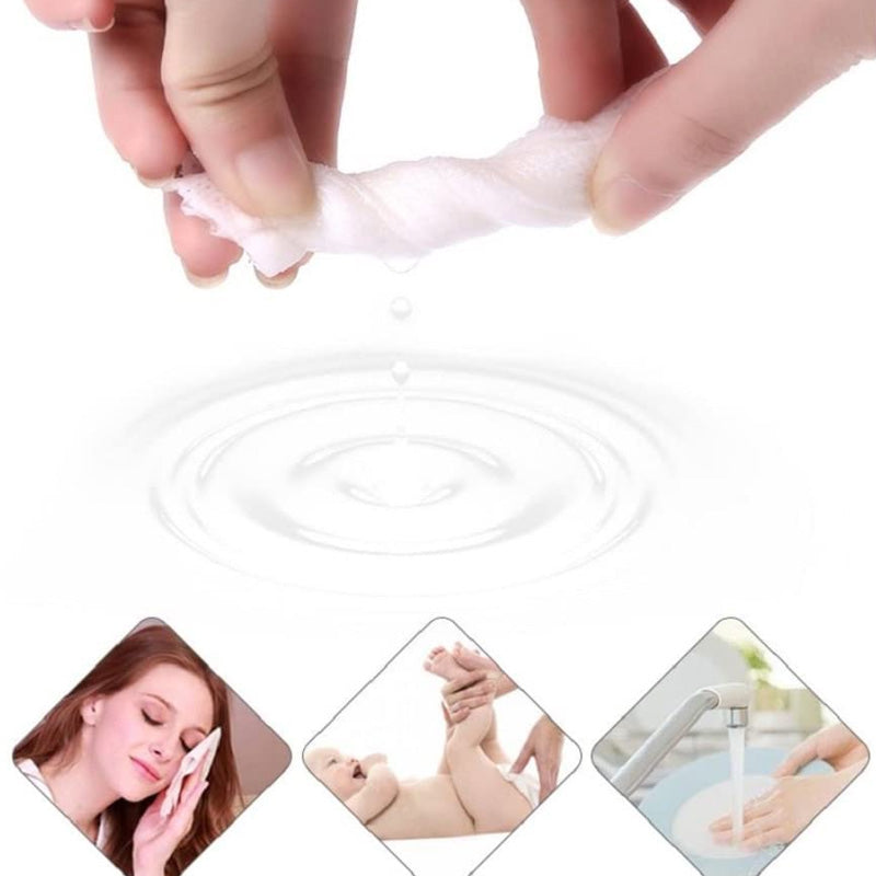 50Pcs Disposable Towel Face Cotton Pads Box