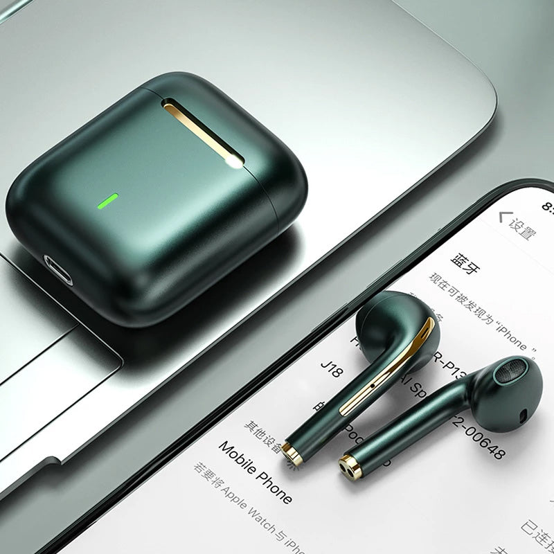 TWS J18 Powerful Battery Bluetooth-earbuds