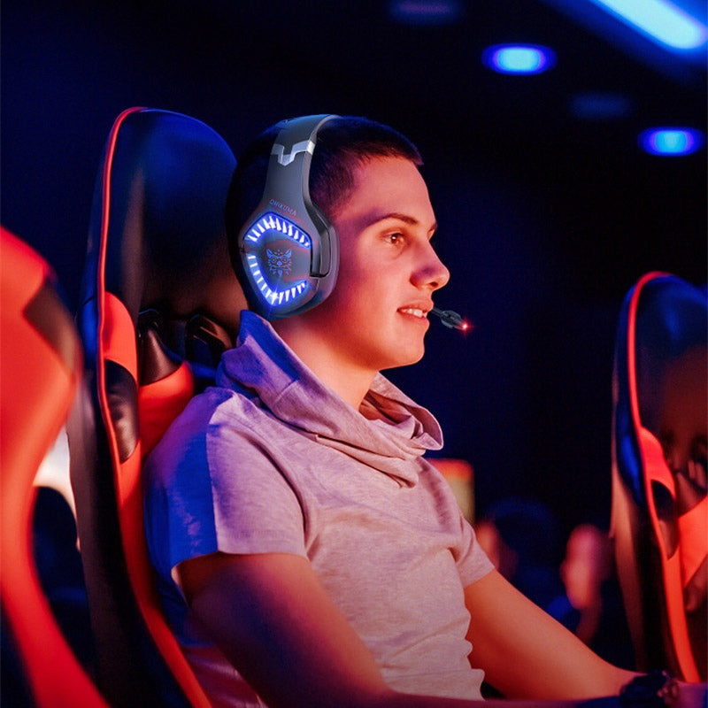 ONIKUMA K1B Pro Wired Blue Gaming Headphones