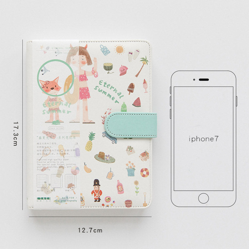 Eternal Summer Colorful Pages Notebook