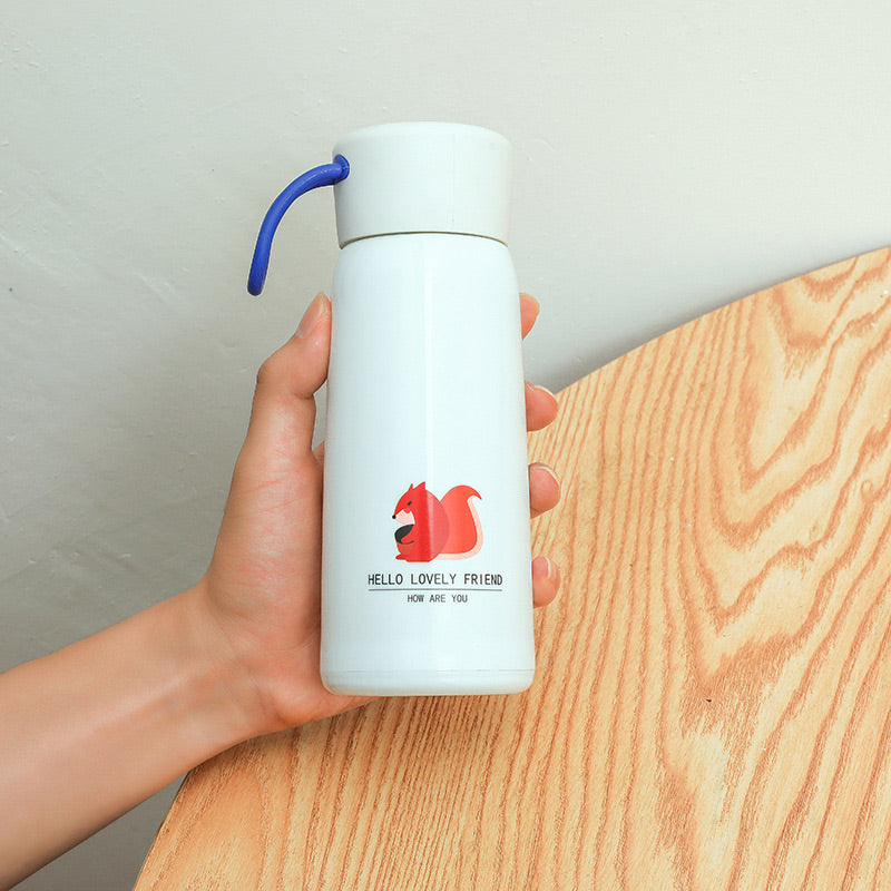 Double Layer Drop Resistant Glass Water Bottle