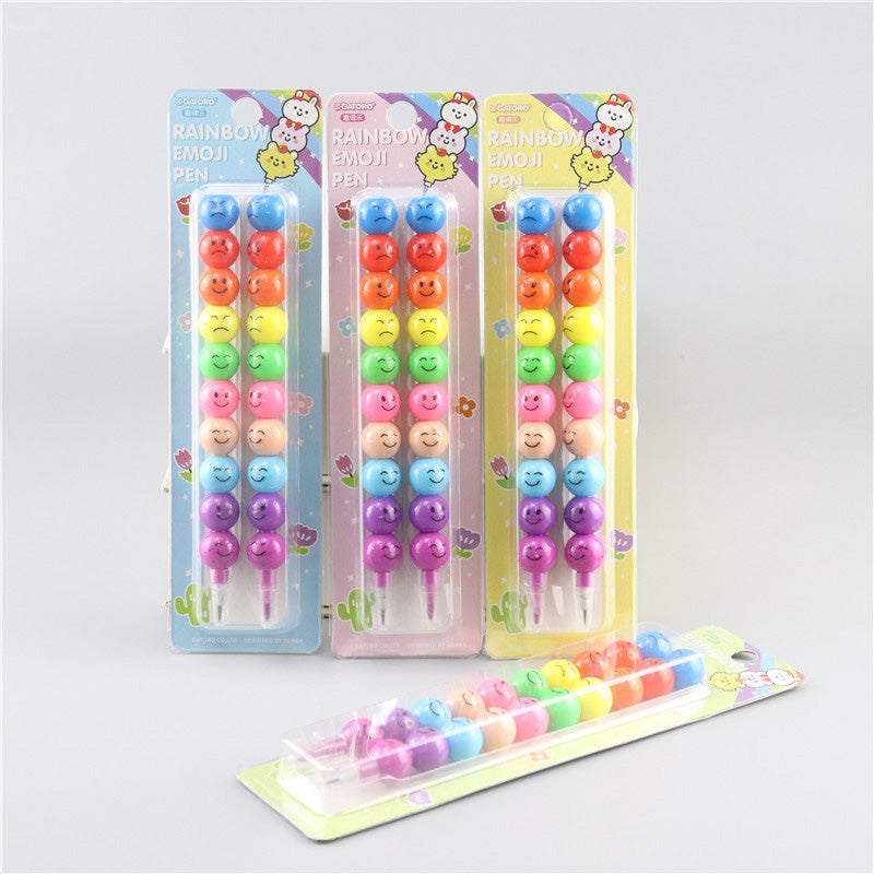 Set of Colorful Detachable Bullet Marker & Pencil