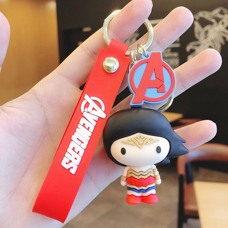 Justice League Silicone Super Hero Keychain