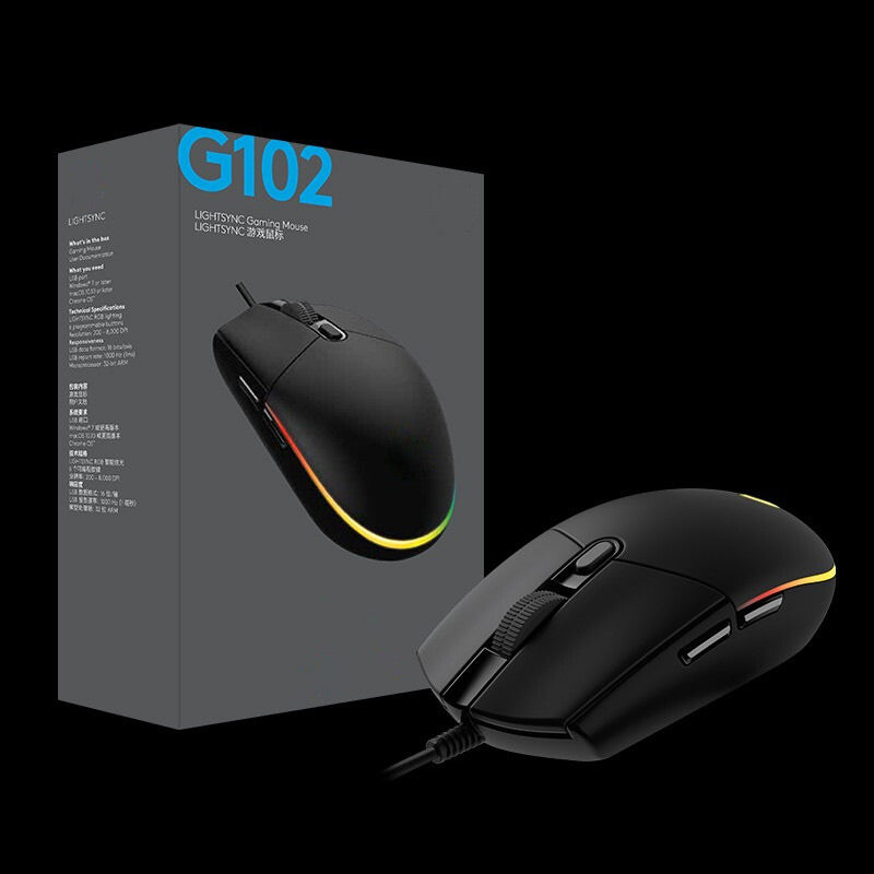 RGB G102 Optical Effect Wired Gaming Mouse