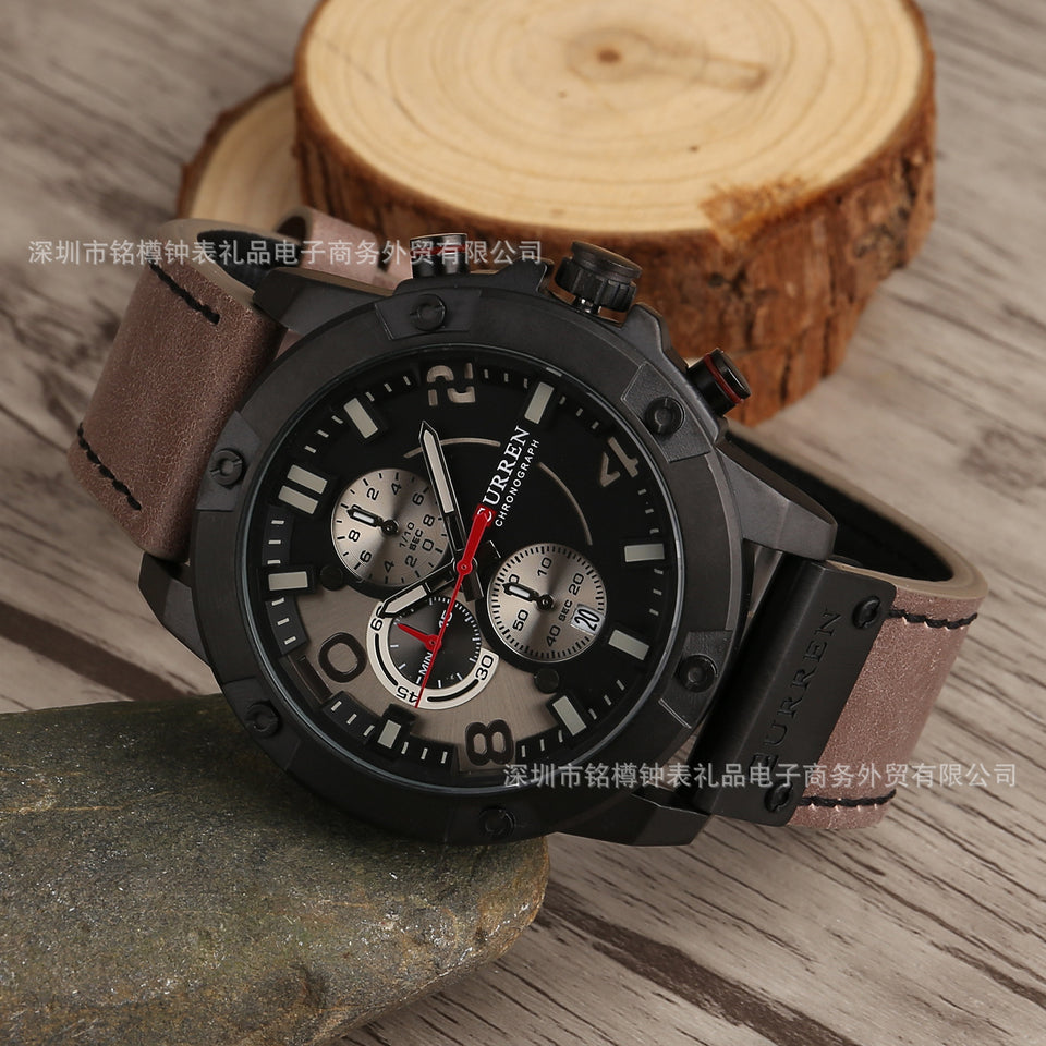 CURREN 8285 Leather Business Watch