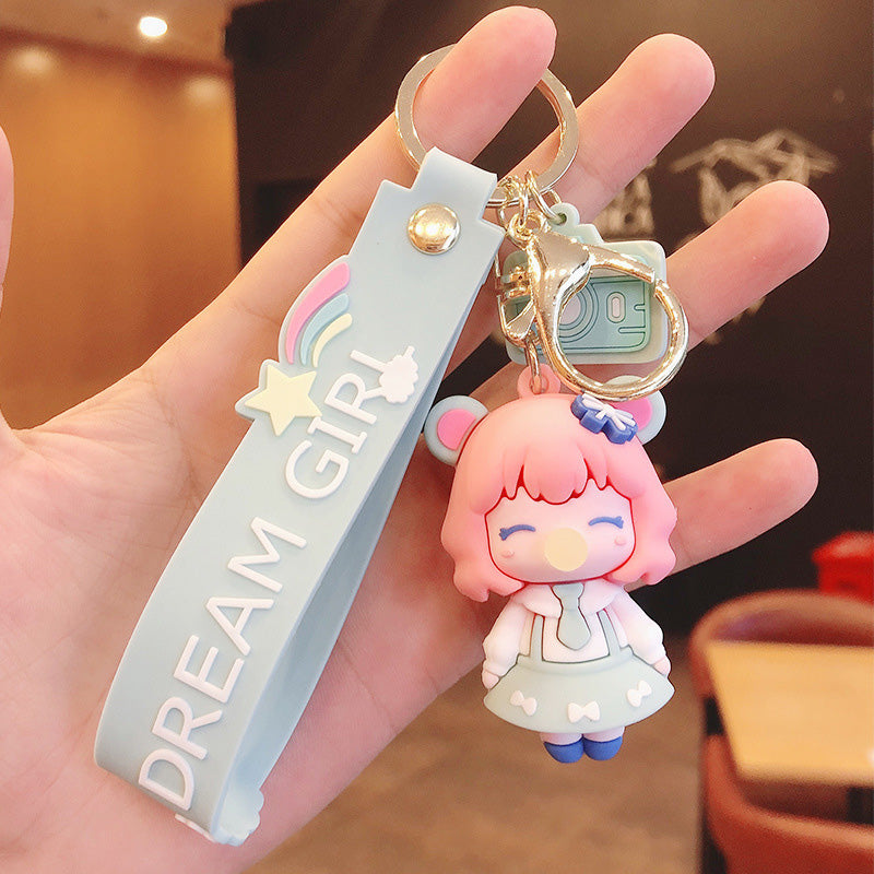 Dream Girl Bubble Blowing Princess Keychain