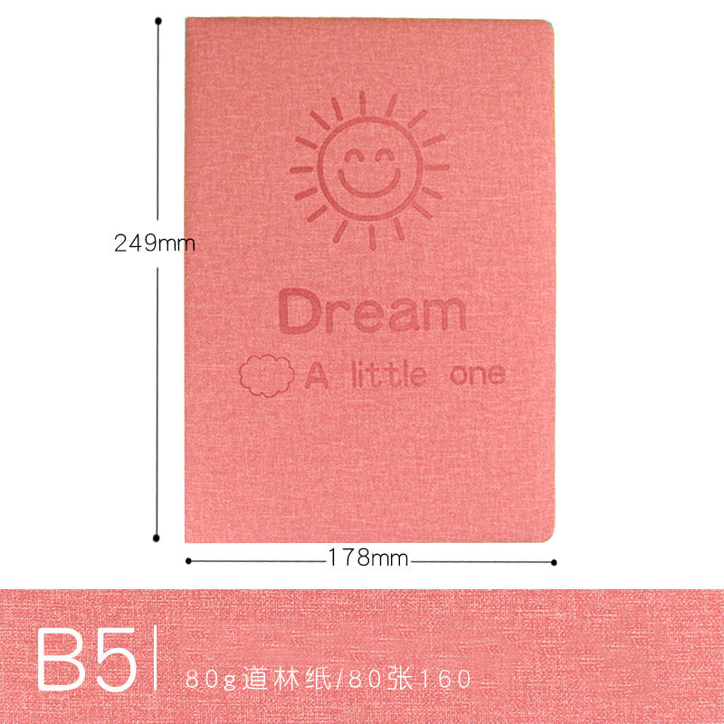 Candy Color Cloth A4 Hardcover Journal Notebook