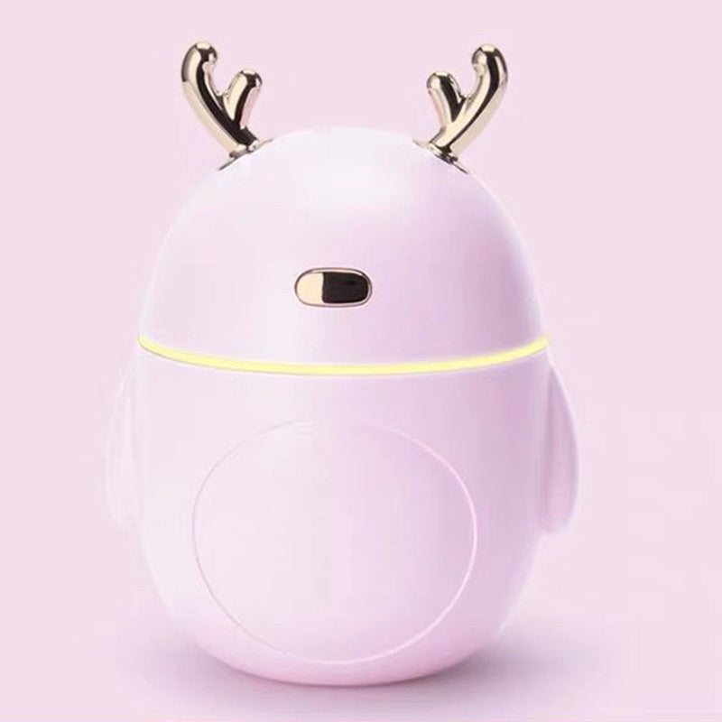 Deer Face Mini USB Humidifier Aroma With Fan and Lamp