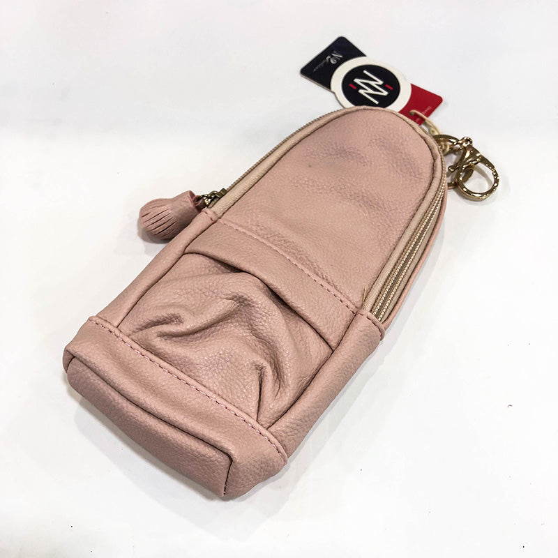 Leather Pen and Pencil Case Cosmetic Pouch