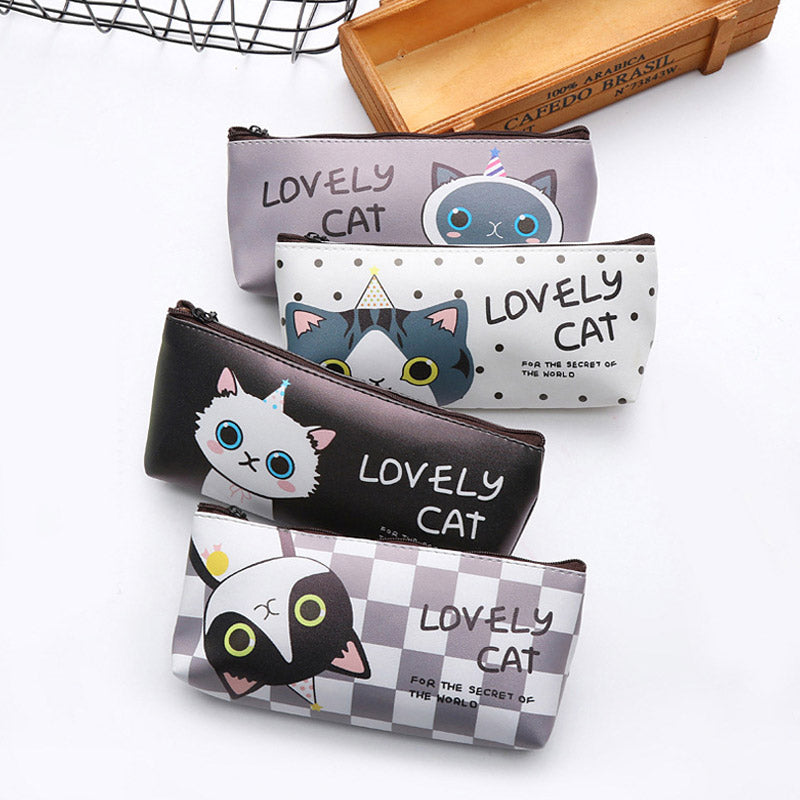 Kawaii Cat School Pencil Bags