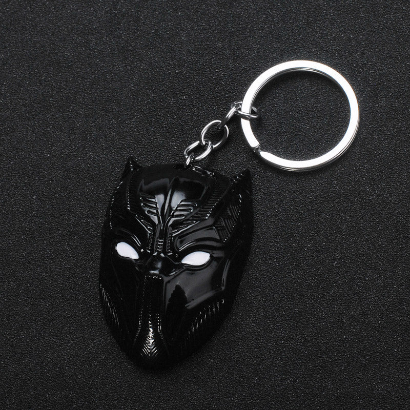Marvel Black Panther Head Metal Keychain