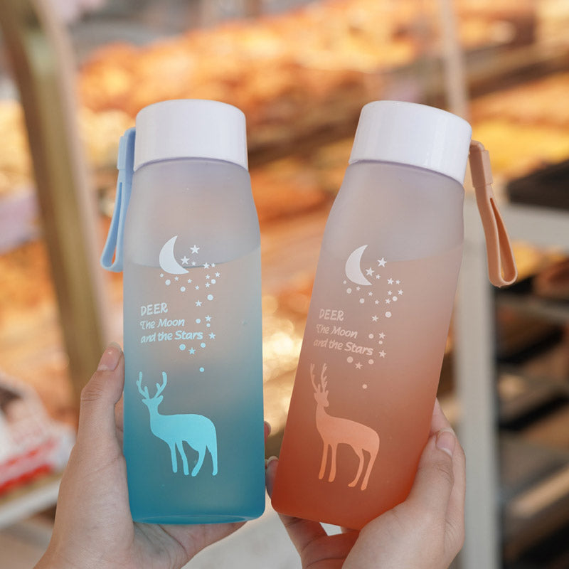 Colorful Gradient Deer Water Bottle