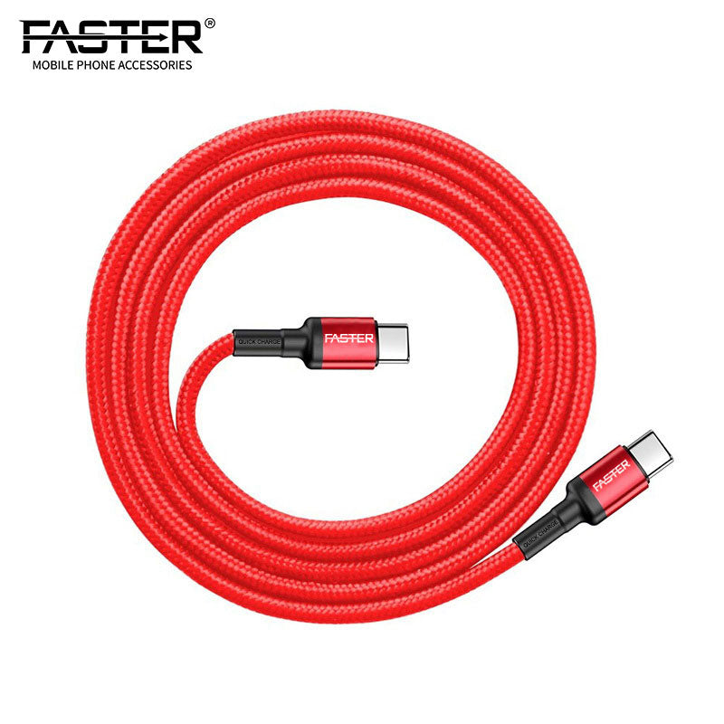 FASTER FC-60W Type-C To Type-C 3A PD Cable QC3.0