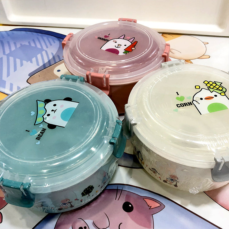 I Love Food Plastic Lunch Box