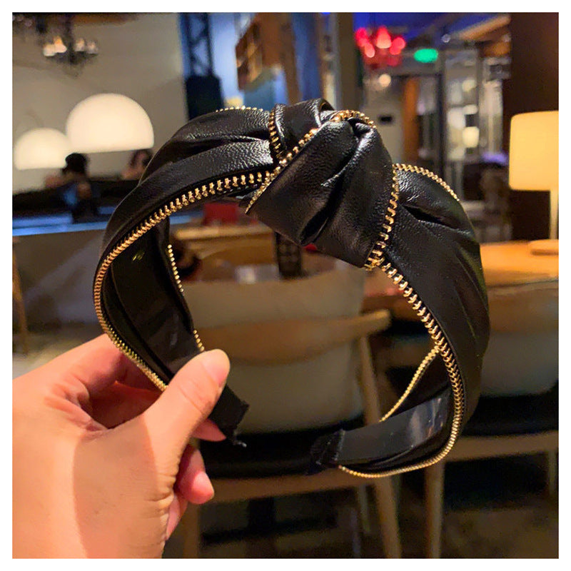 Fancy Leather Hair Bands With Zip