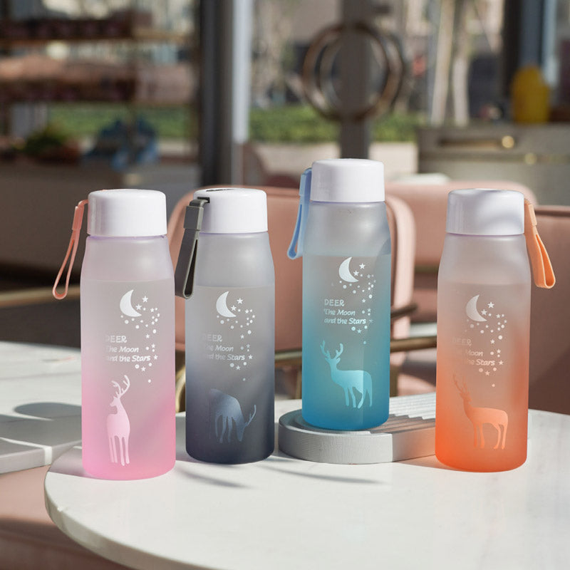 Colorful Gradient Deer Water Bottle