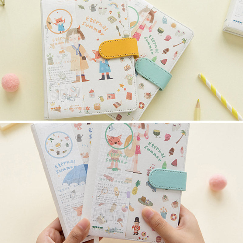 Eternal Summer Colorful Pages Notebook