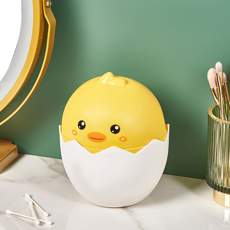 Japanese Broken-Egg Shell Table Top Trash Can