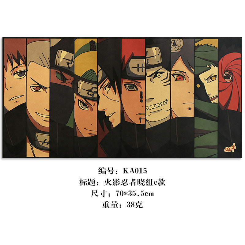 Naruto Akatsuki Clan Faces Poster